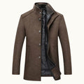 Tucker | Men's Wool Blend Tailored Trench Coat, Classic Formal Coat | The Dress Cellar
