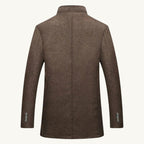 Tucker | Men's Wool Blend Tailored Trench Coat, Classic Formal Coat | The Dress Cellar