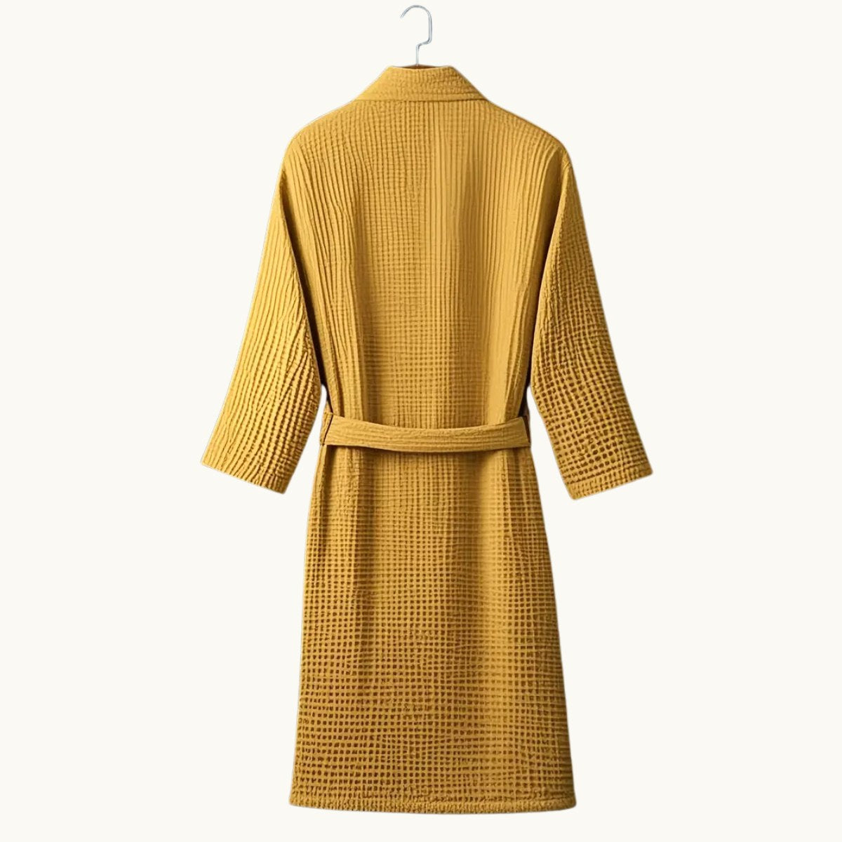Tyler | Men's Cotton Waffle Lightweight Bathrobe, Spa Robe with Belt | The Dress Cellar