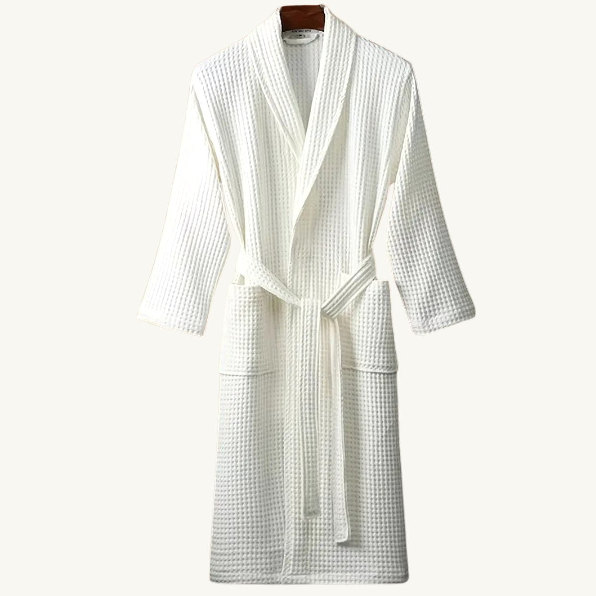 Tyler | Men's Cotton Waffle Lightweight Bathrobe, Spa Robe with Belt | The Dress Cellar