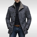 Tyler | Men's Fleece-Lined Coat, Warm Autumn Coat | The Dress Cellar | Grey