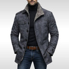 Tyler | Men's Fleece-Lined Coat, Warm Autumn Coat | The Dress Cellar | Grey