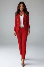 Valerie | Women's Tailored Blazer Suit, High-Waisted Trouser Suit | The Dress Cellar