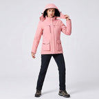 Victoire | Women's Hooded Heated Jacket with USB Power, Adjustable Temperature Jacket | The Dress Cellar