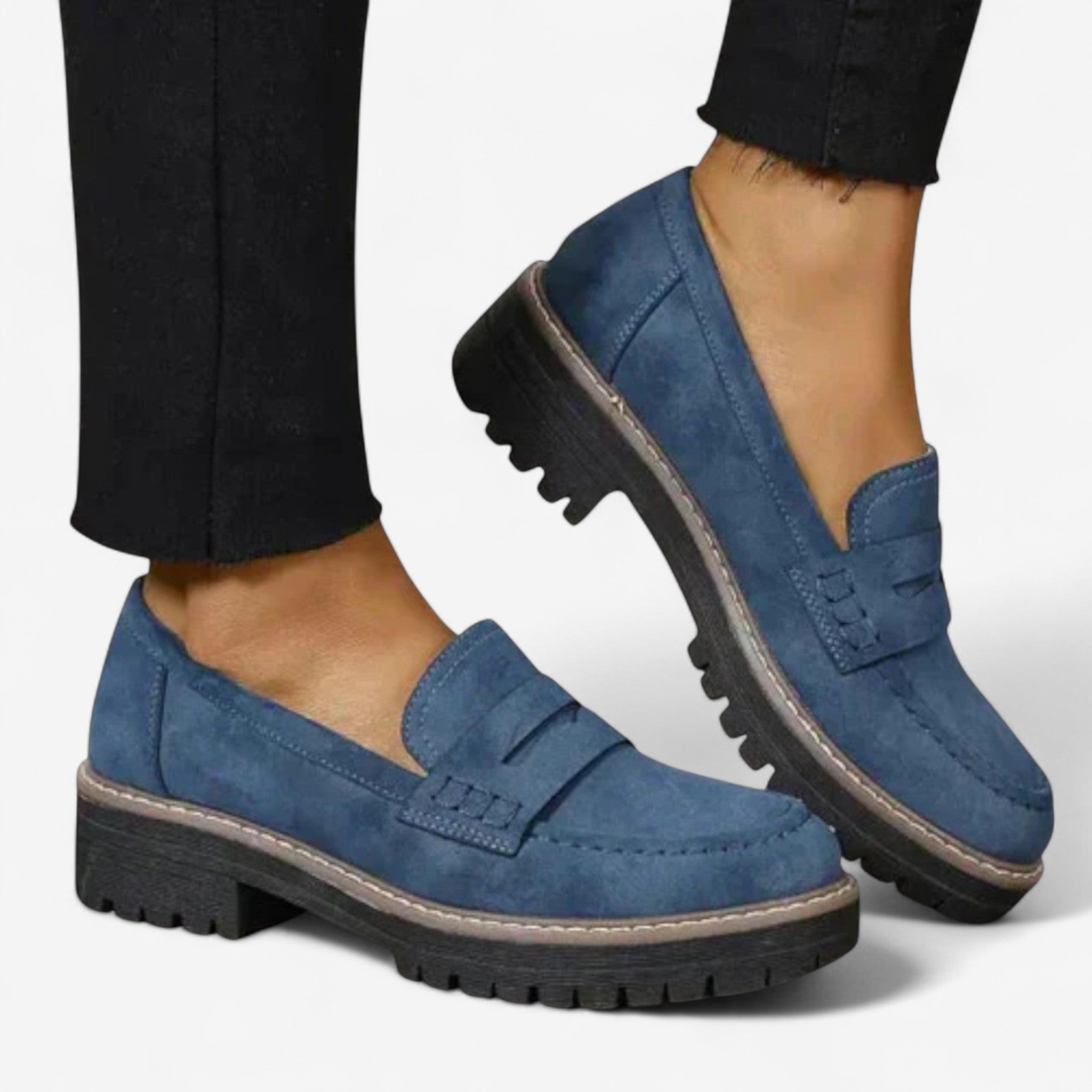 Victoria | Women's Orthopedic Comfort Loafers - Blue