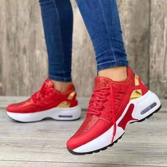 Victoria | Women's Orthopedic Sneakers with Cushioned Sole - Rood
