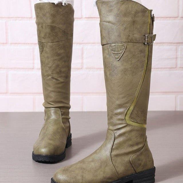 Violet | Women's Waterproof Boots, Practical Everyday Boots | The Dress Cellar | Green