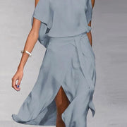 Vivienne | Women's Off-Shoulder Flowing Midi Dress