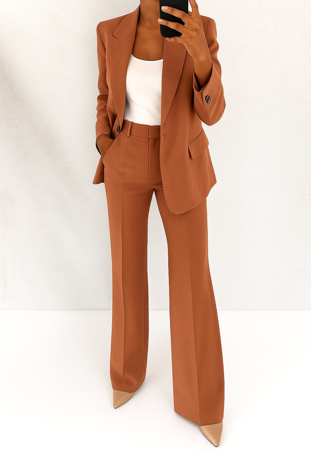 Vivienne | Women's Tailored Blazer and Trouser Set | The Dress Cellar | Pink