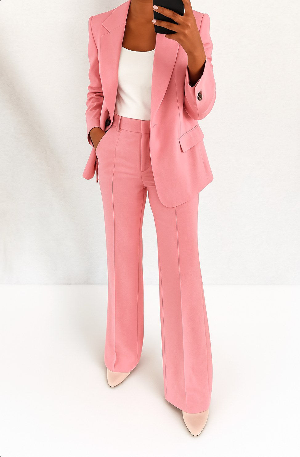 Vivienne | Women's Tailored Blazer and Trouser Set | The Dress Cellar | Black