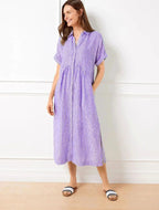 Wendy | Women's Casual Shirt Dress - Orange