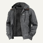 Wesley | Men's Hooded Fleece-Lined Jacket, Warm Winter Coat | The Dress Cellar