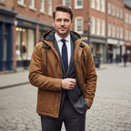 Wesley | Men's Hooded Fleece-Lined Jacket, Warm Winter Coat | The Dress Cellar