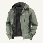 Wesley | Men's Hooded Fleece-Lined Jacket, Warm Winter Coat | The Dress Cellar