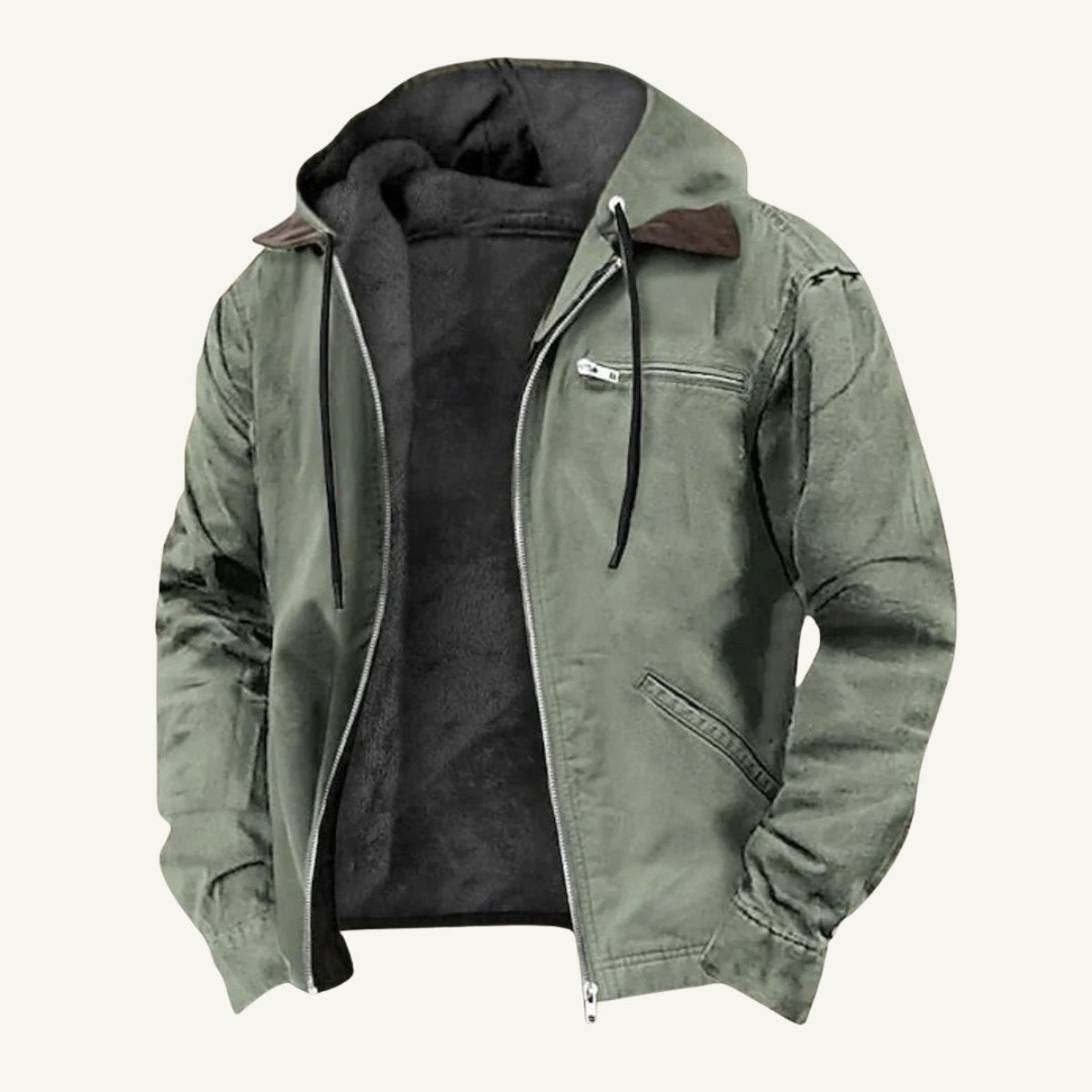 Wesley | Men's Hooded Fleece-Lined Jacket, Warm Winter Coat | The Dress Cellar