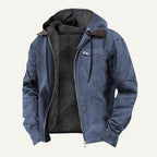 Wesley | Men's Hooded Fleece-Lined Jacket, Warm Winter Coat | The Dress Cellar