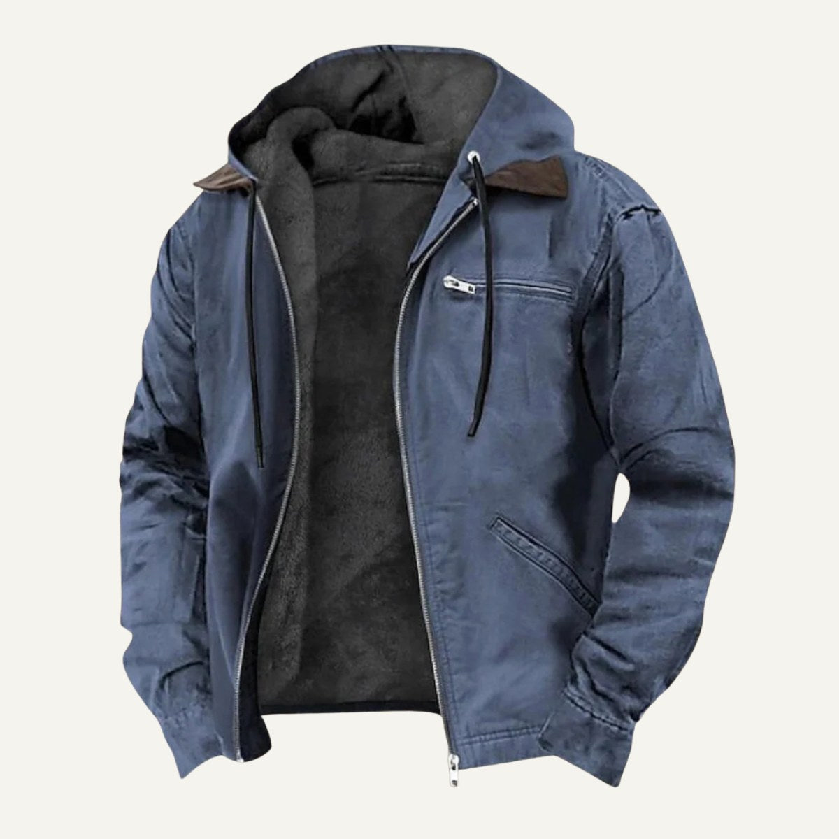 Wesley | Men's Hooded Fleece-Lined Jacket, Warm Winter Coat | The Dress Cellar