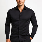 Brian | Men's Elastic Wrinkle-Resistant Shirt, Long-Sleeve Formal Shirt | The Dress Cellar