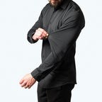 Brian | Men's Elastic Wrinkle-Resistant Shirt, Long-Sleeve Formal Shirt | The Dress Cellar