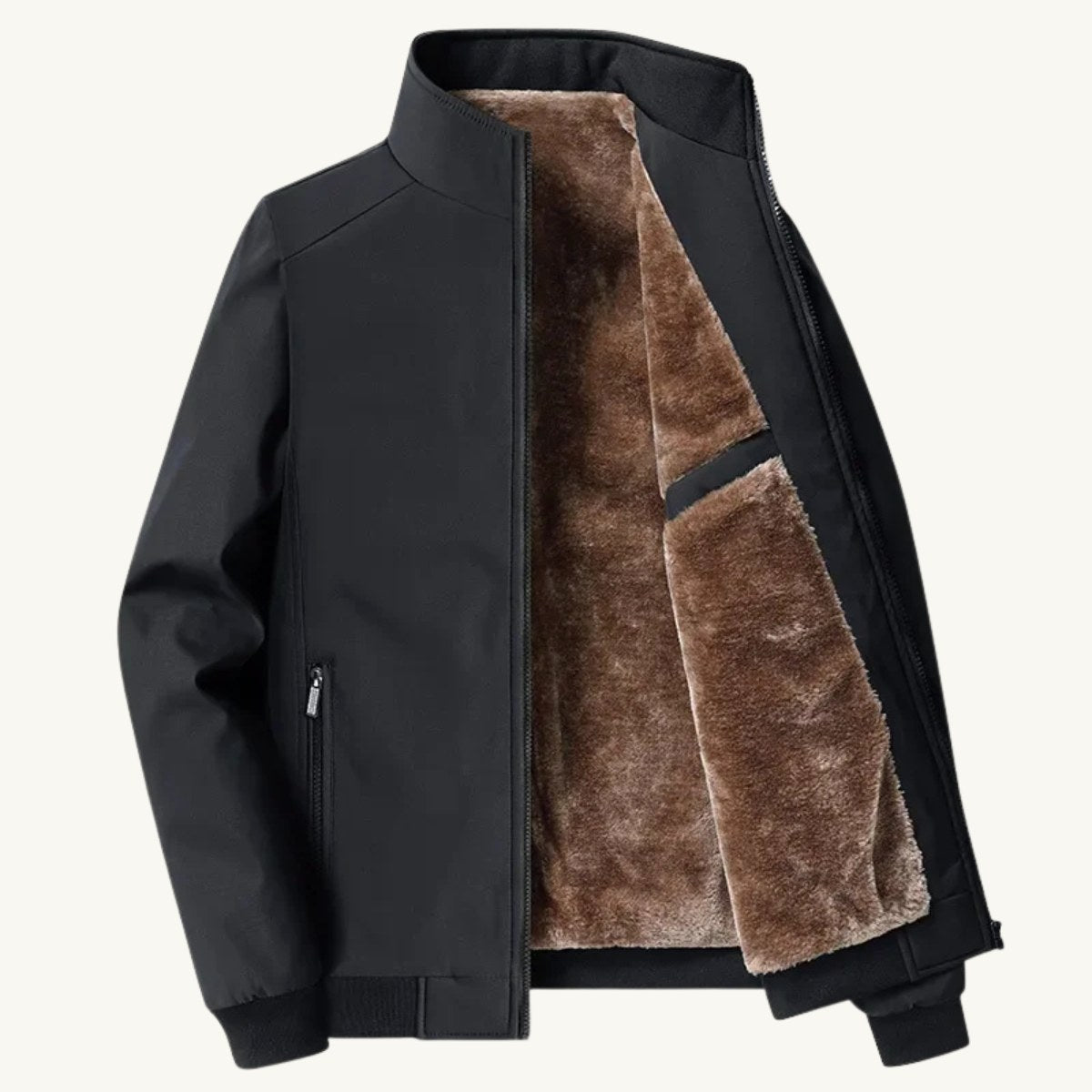 Wyatt | Men's Fleece-Lined Jacket, Relaxed Structured Autumn Jacket | The Dress Cellar