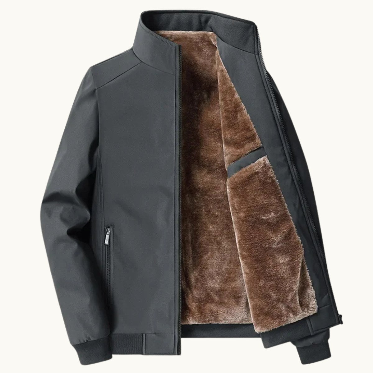 Wyatt | Men's Fleece-Lined Jacket, Relaxed Structured Autumn Jacket | The Dress Cellar