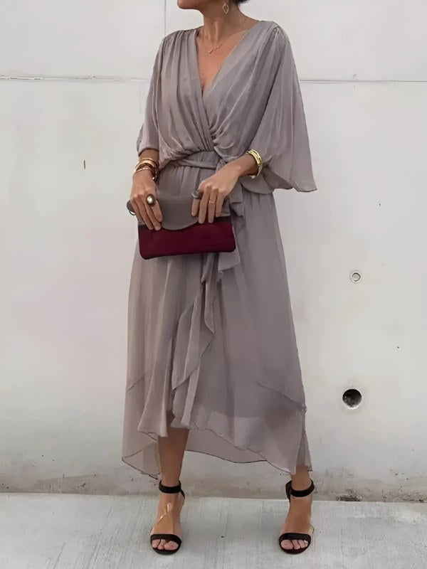 Zaria | Women's Timeless Wrap Midi Dress - image 7