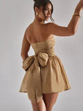 Donna | Women's Strapless Sequin Mini Dress, Flared Party Dress | The Dress Cellar